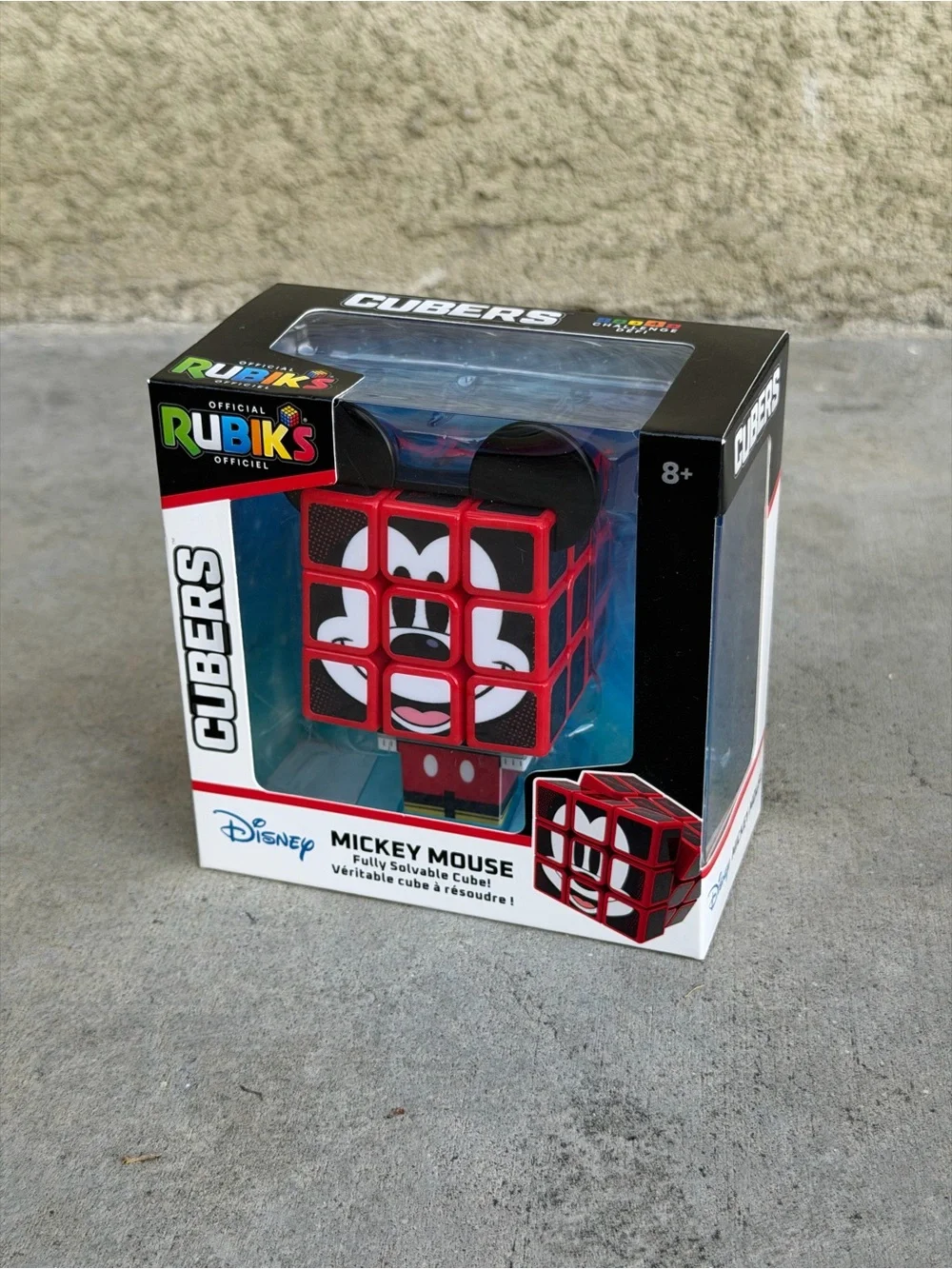 Disney Mickey Mouse Red and Black Rubik's Cubers Puzzle